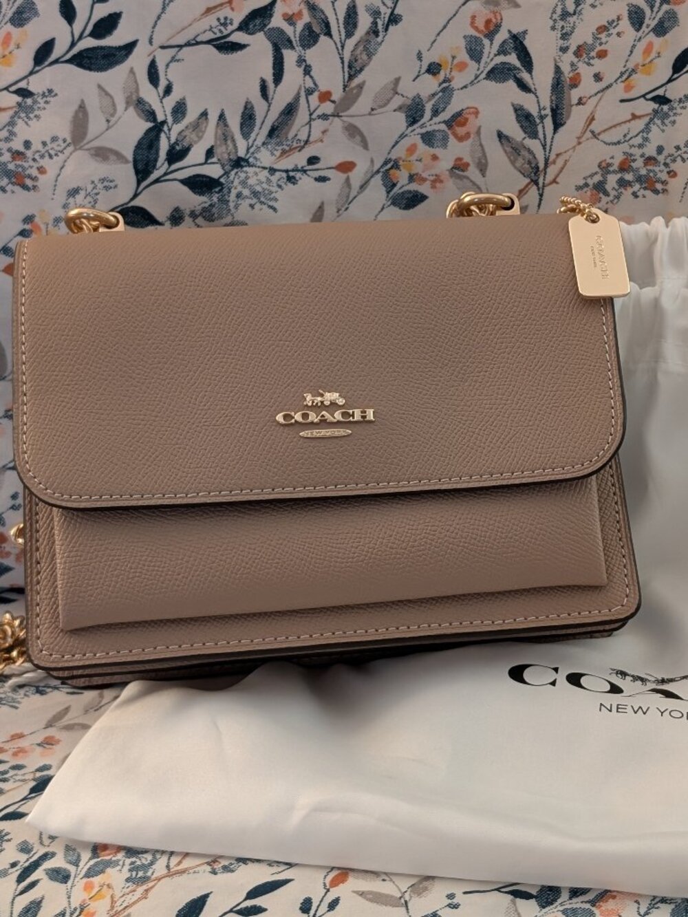 Coach Mini Klare Tan Gold Hardware